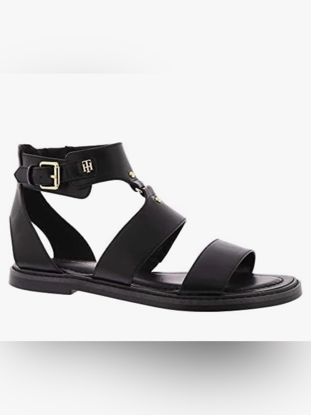 Tommy Hilfiger black Bheka sandals size 7
